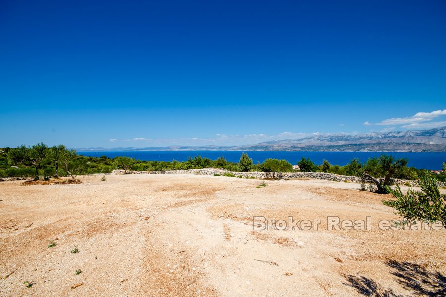 Terreno con vista mare e costa