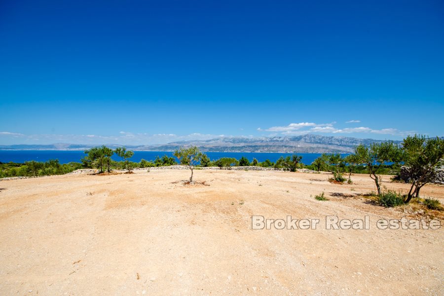 Terreno con vista mare e costa