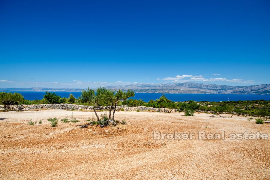 Terreno con vista mare e costa