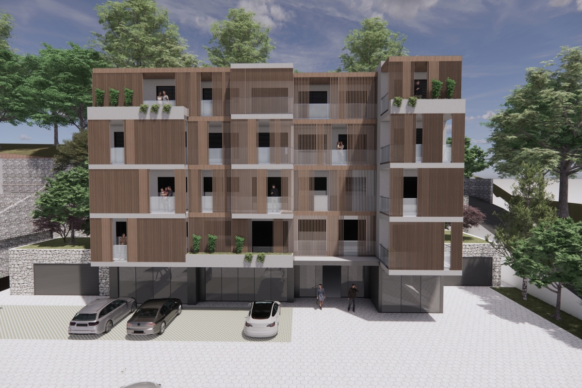 Terreno edificabile con progetto vista mare