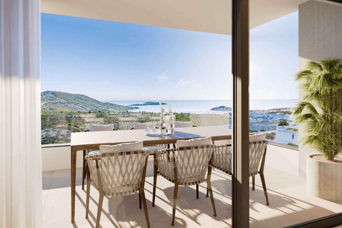 Appartamento unico in un nuovo edificio con vista mare