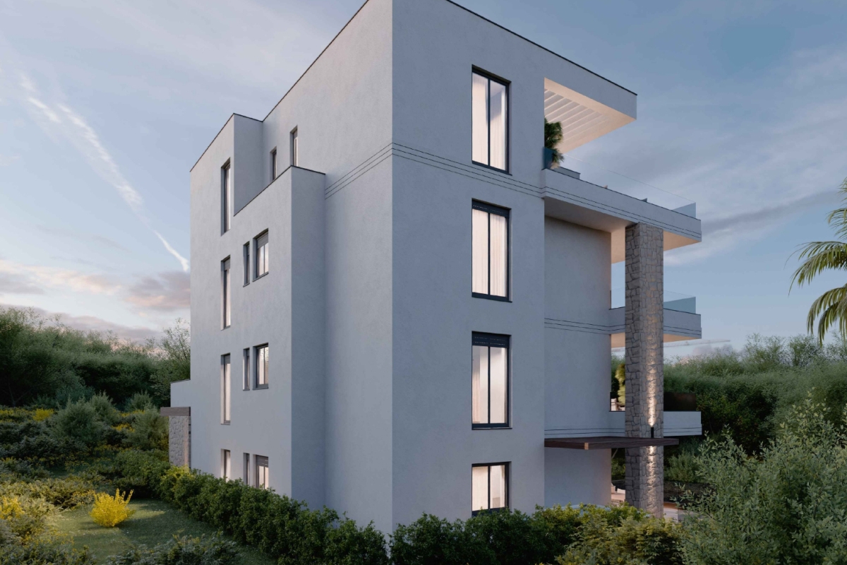 Attico di lusso con vista panoramica sul mare all'interno di un nuovo edificio