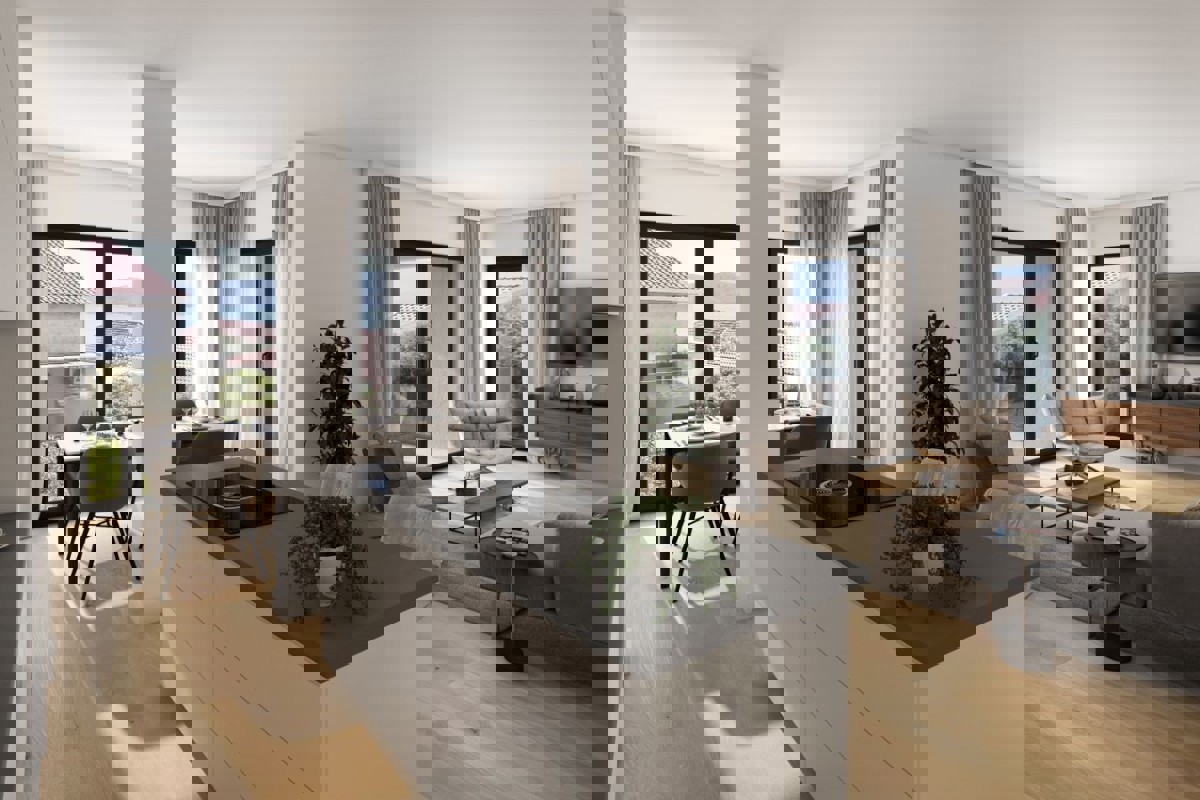 Appartamento duplex con piscina e parcheggio