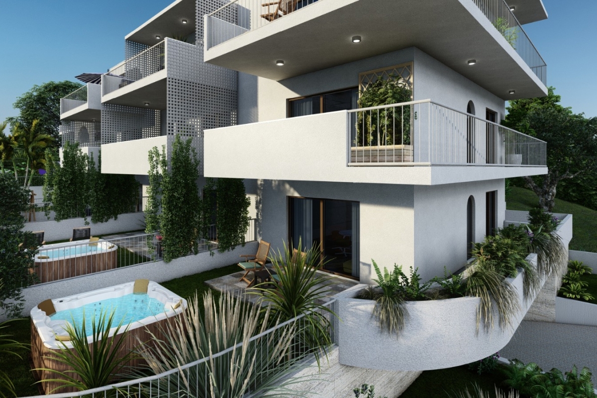 Appartamento di nuova costruzione a Ciovo con vista mare