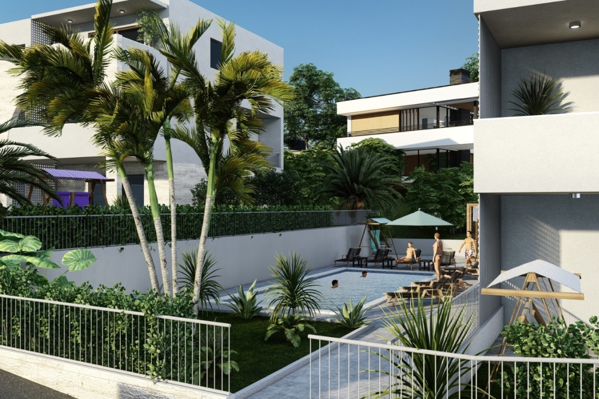 Appartamento di nuova costruzione a Ciovo con vista mare