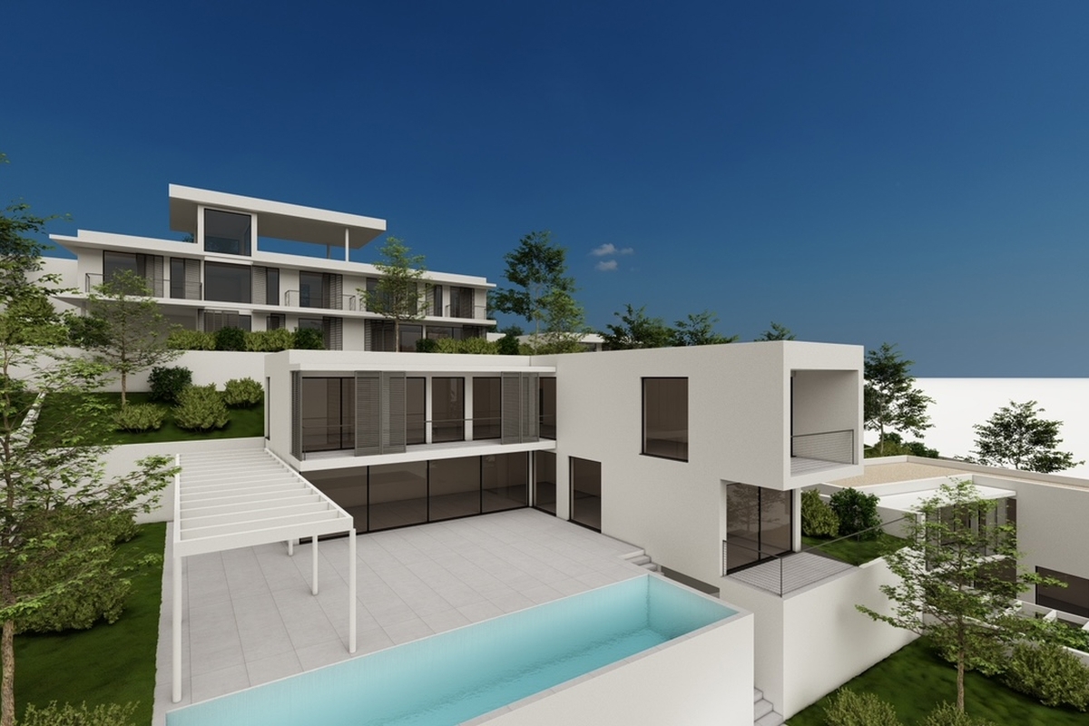 Terreno con vista mare e permesso di costruire una villa