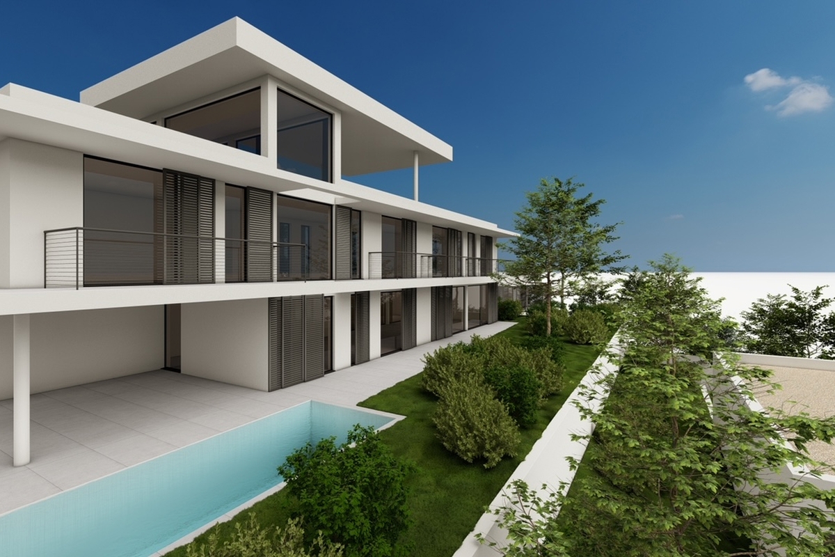 Terreno con vista mare e permesso di costruire una villa