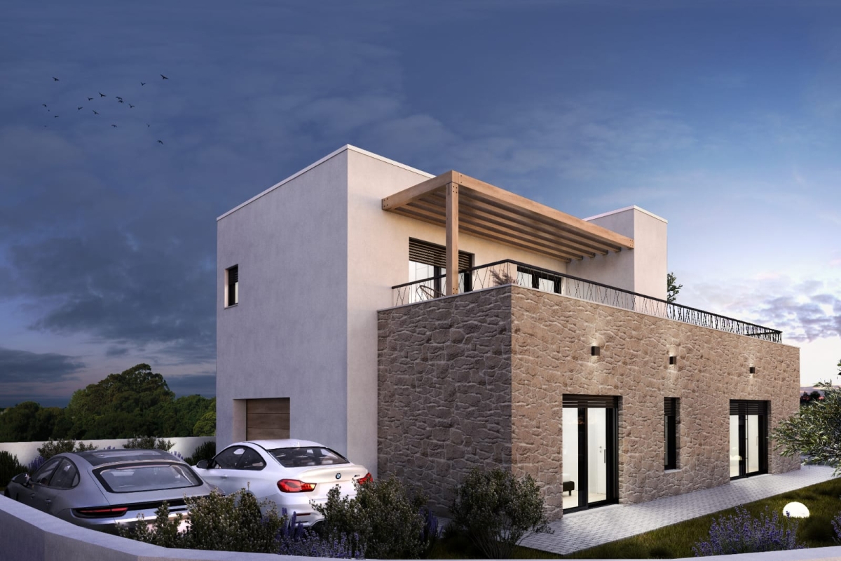 Casa unifamiliare di nuova costruzione con piscina e garage