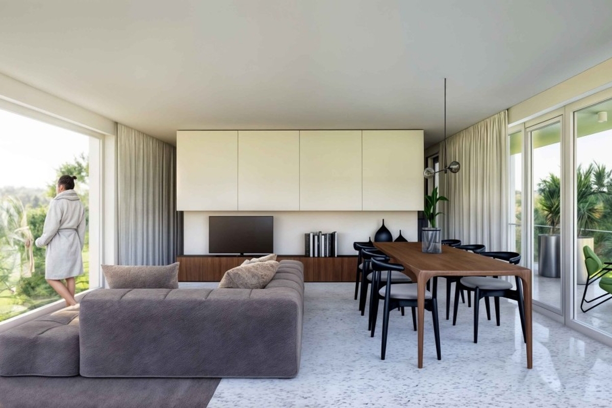 Appartamento con vista mare in un nuovo edificio