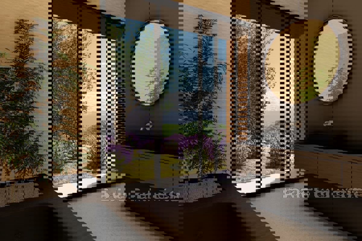 Terreno attraente con un progetto con vista aperta sul mare