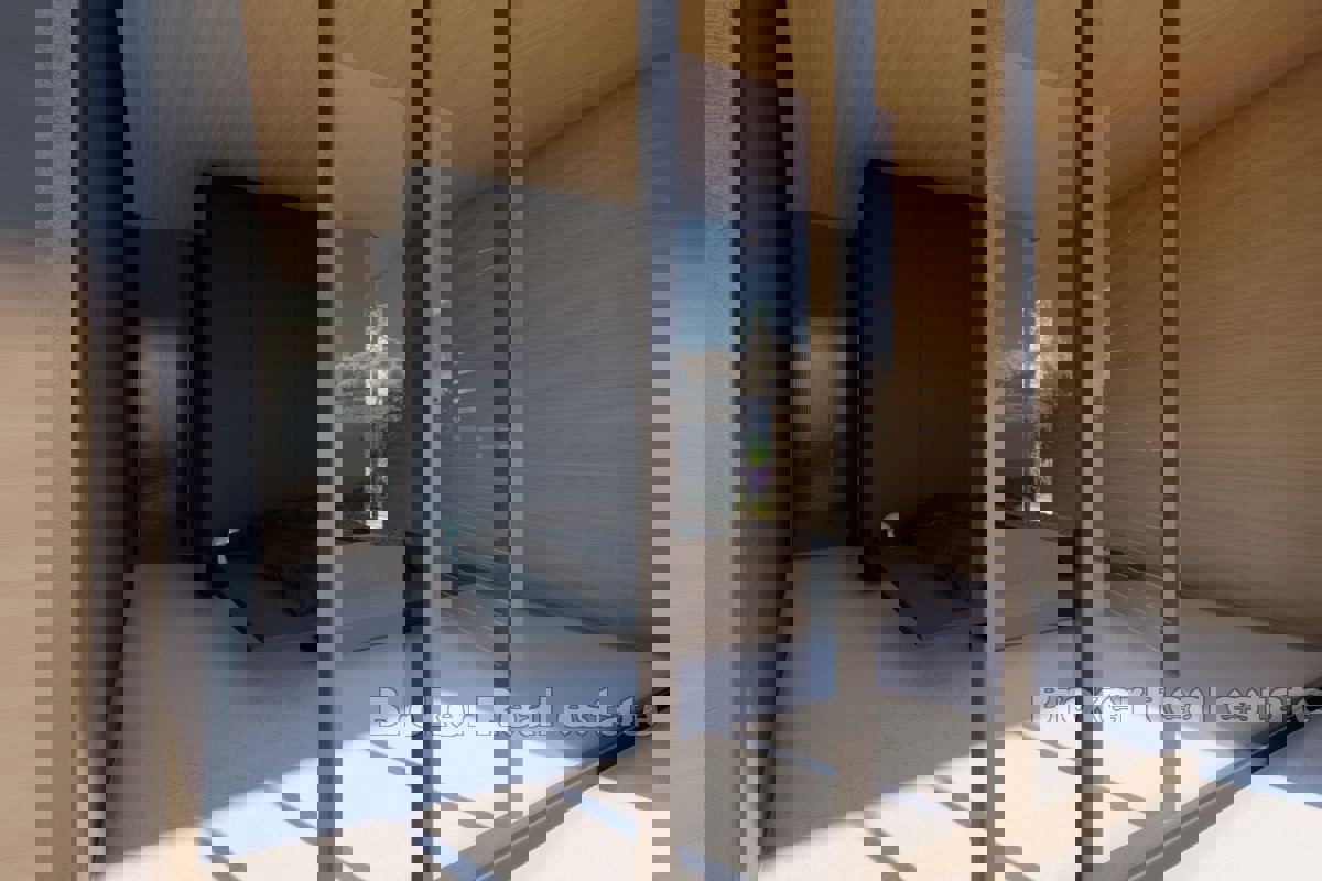 Terreno attraente con un progetto con vista aperta sul mare