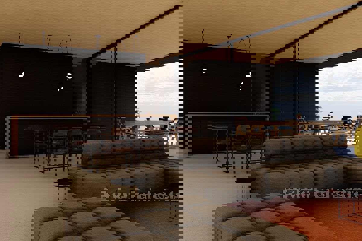 Terreno attraente con un progetto con vista aperta sul mare