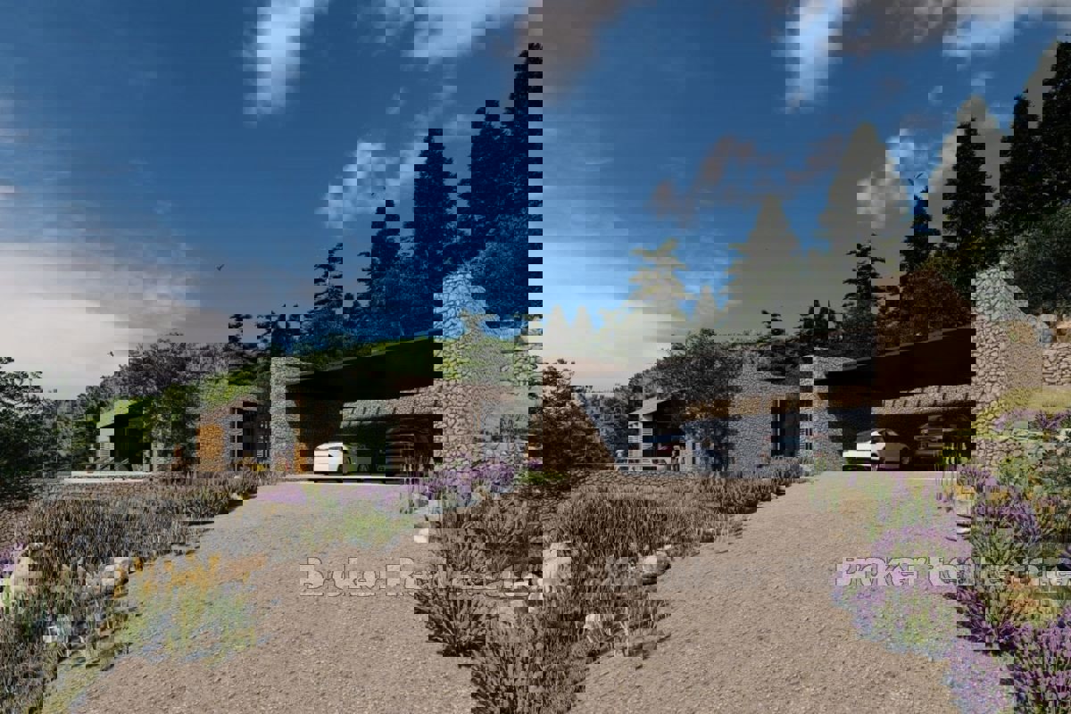 Terreno attraente con un progetto con vista aperta sul mare