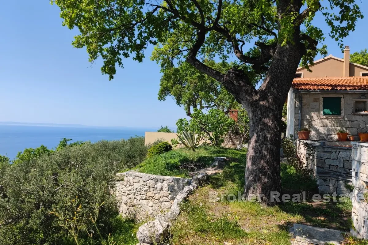 Una casa nella natura con vista panoramica sul mare