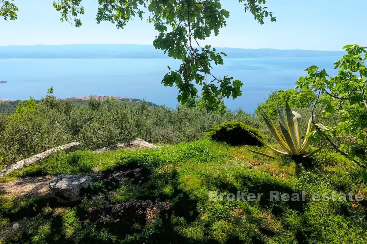 Una casa nella natura con vista panoramica sul mare