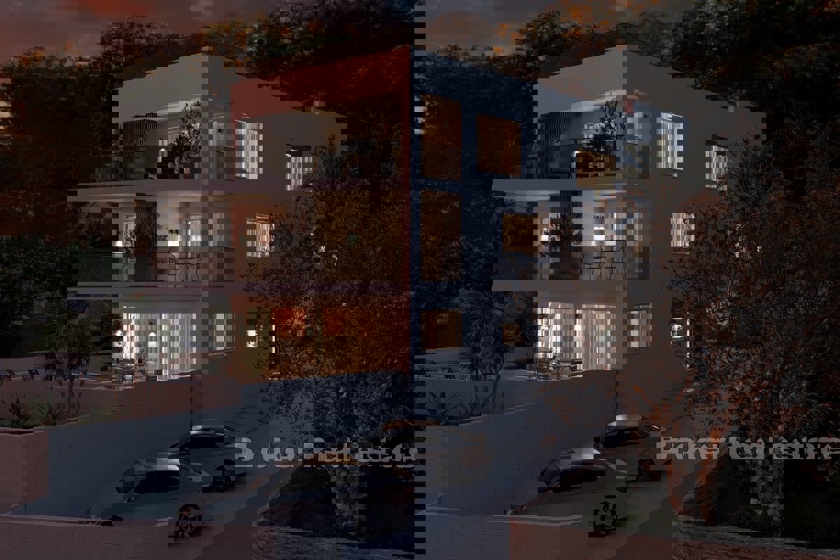 Moderno appartamento con due camere da letto in prima fila sul mare