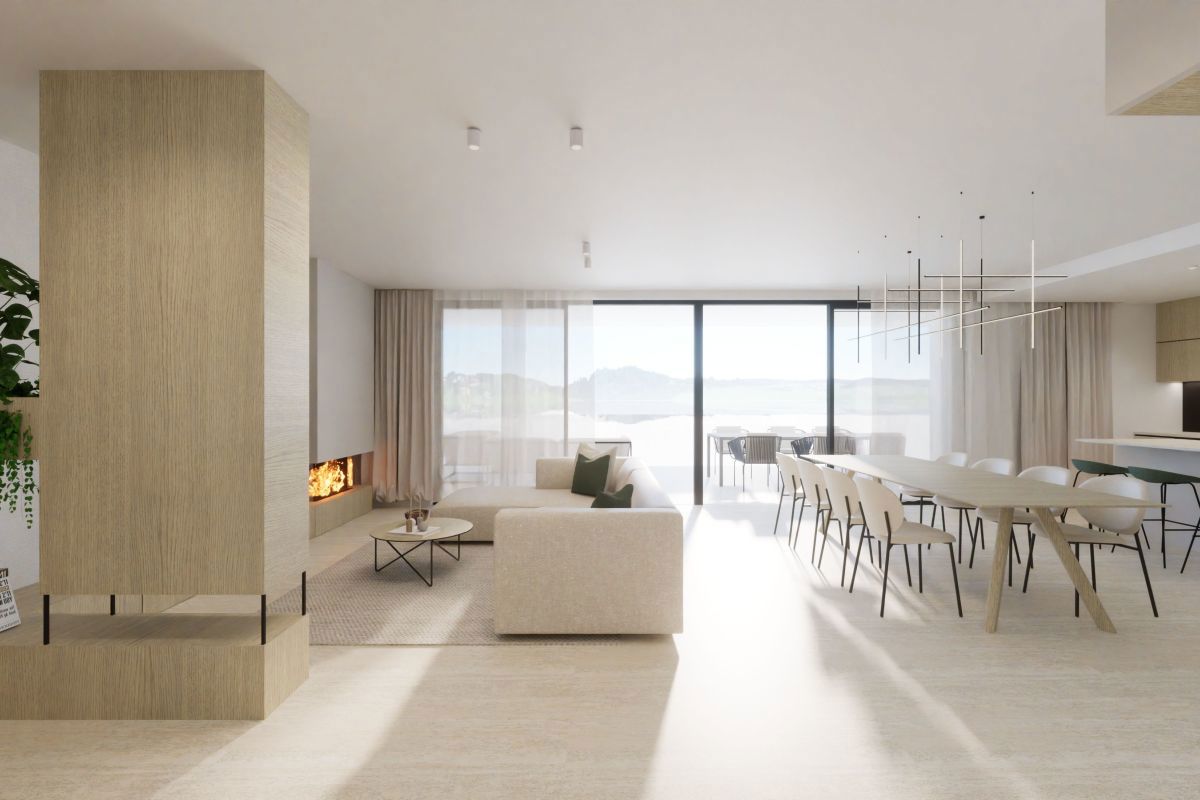 Lussuoso appartamento con piscina in prima fila sul mare