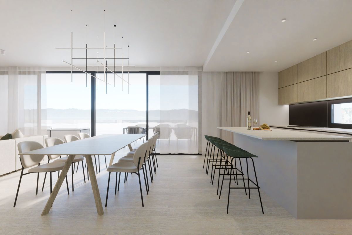 Lussuoso appartamento con piscina in prima fila sul mare