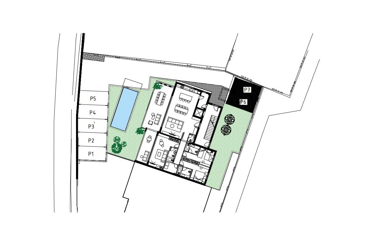 Lussuoso appartamento con piscina in prima fila sul mare