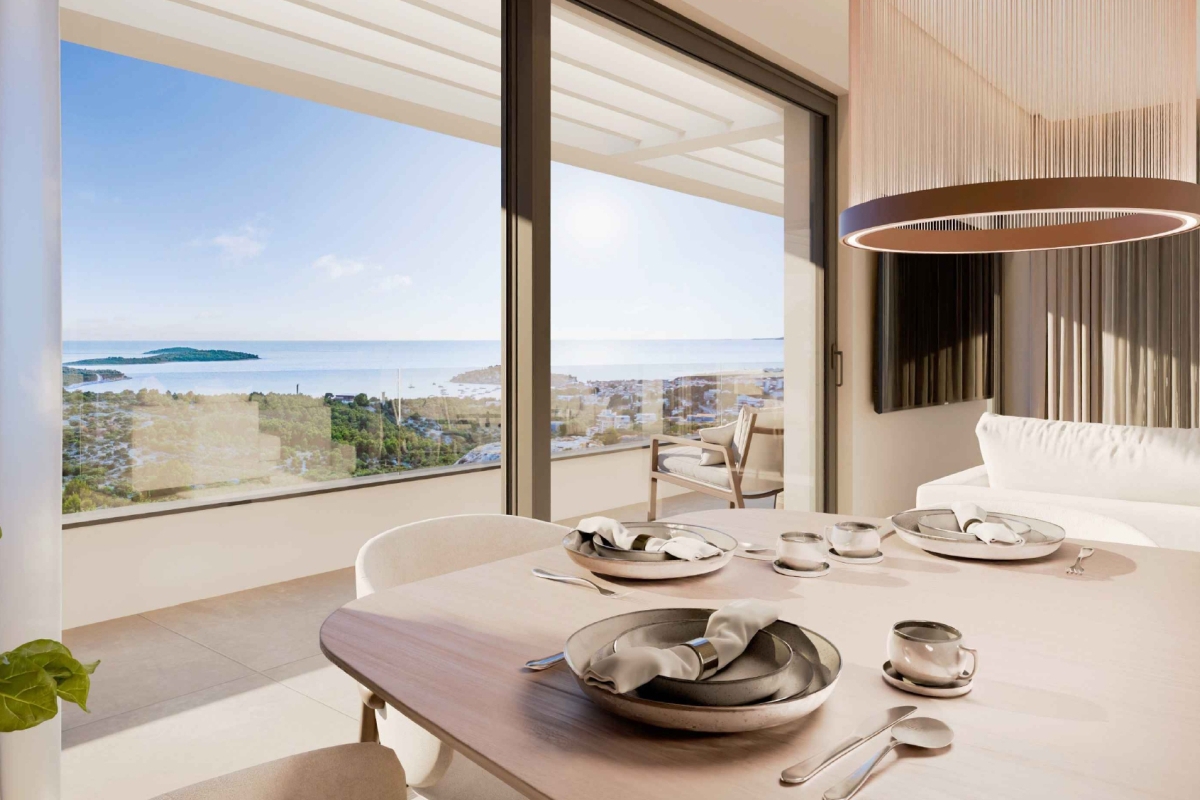 Moderno appartamento con vista mare in un nuovo edificio