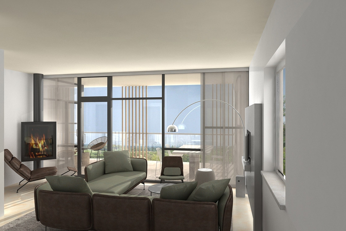 Appartamento duplex in un nuovo edificio in posizione tranquilla