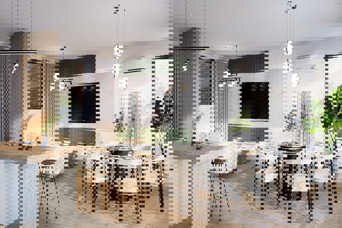 Uno splendido appartamento duplex in prima fila sul mare con piscina privata