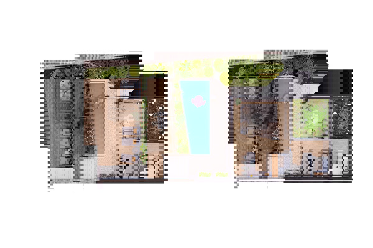 Uno splendido appartamento duplex in prima fila sul mare con piscina privata