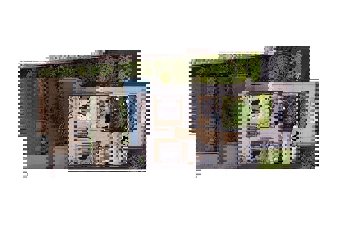 Uno splendido appartamento duplex in prima fila sul mare con piscina privata