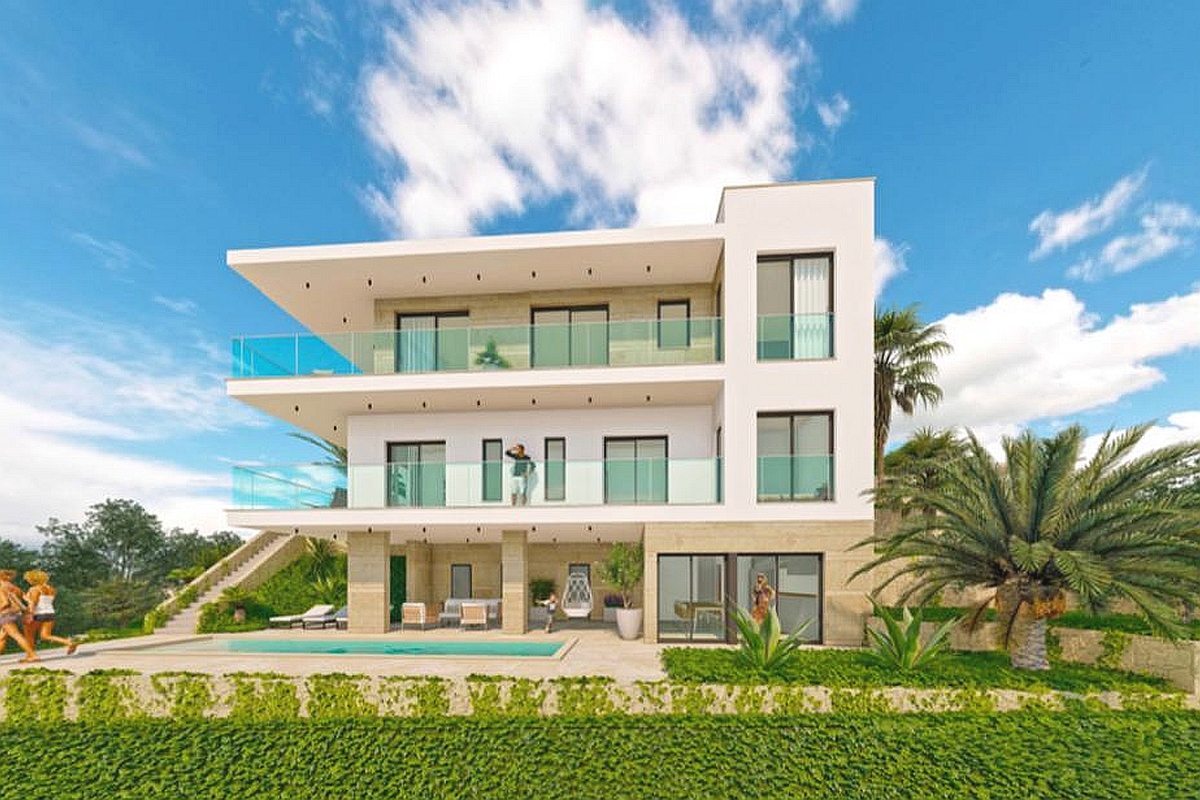 Terreno edificabile con progetto e vista panoramica sul mare