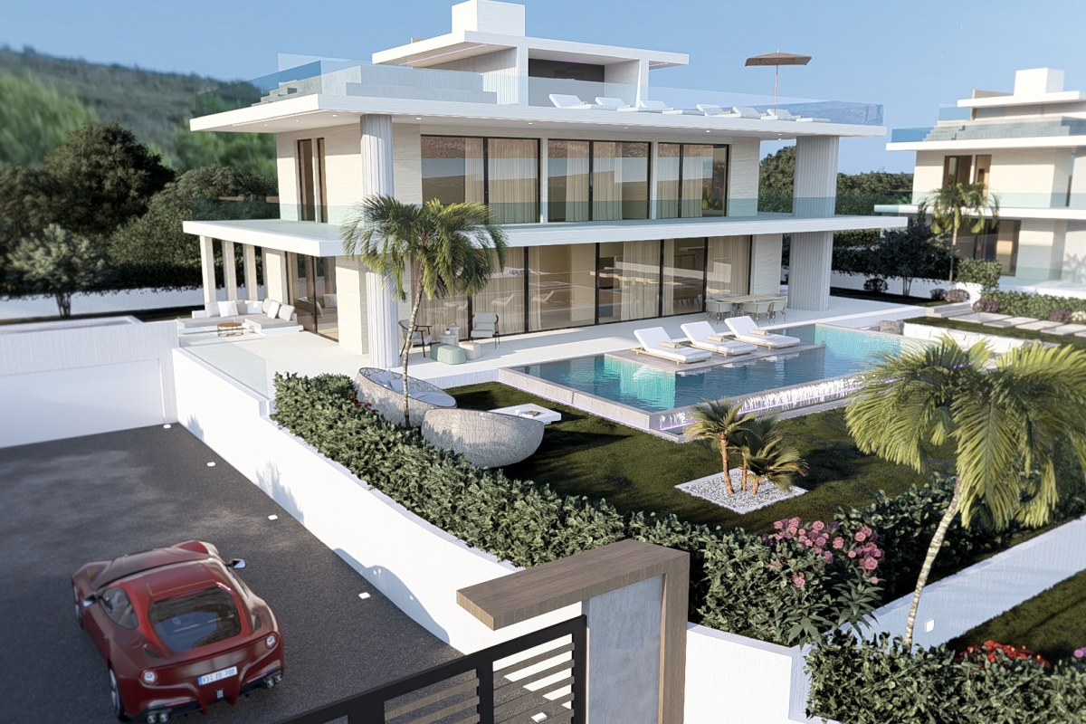 Villa di lusso di nuova costruzione con due piscine