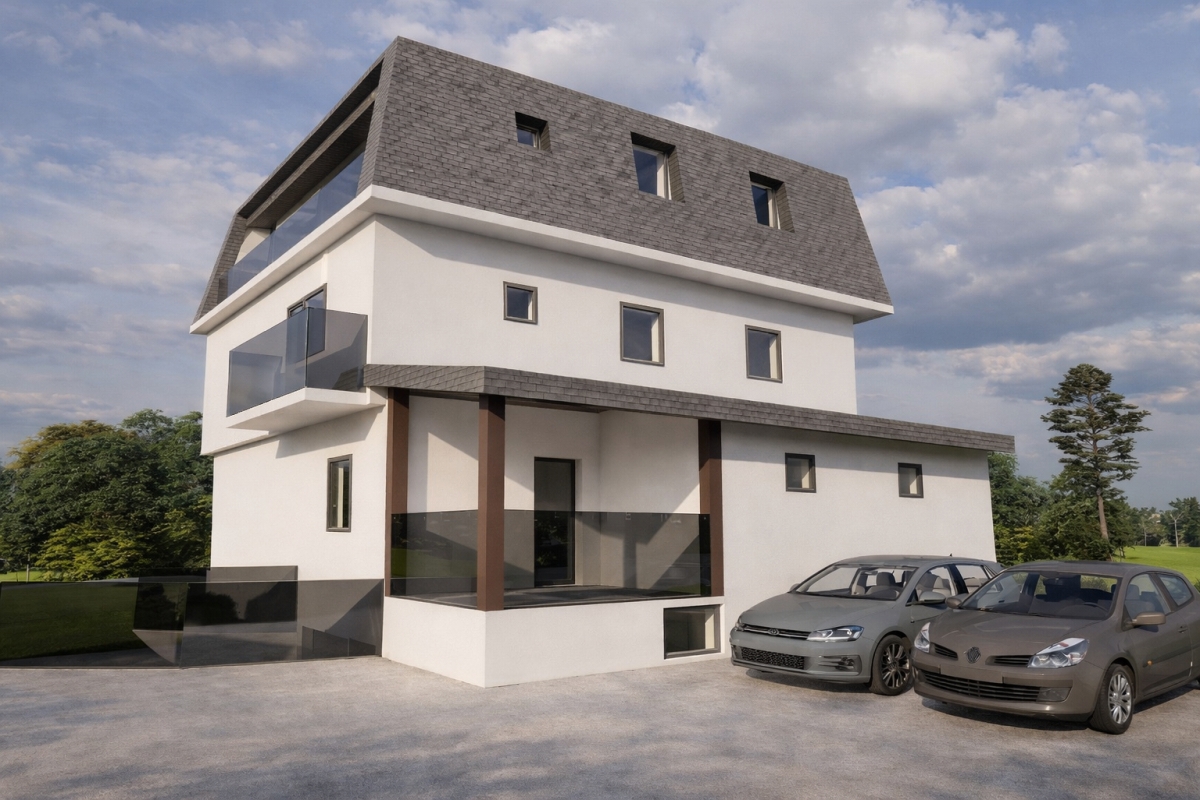 Nuova costruzione a Dugave - appartamento con una camera da letto al piano terra con balcone