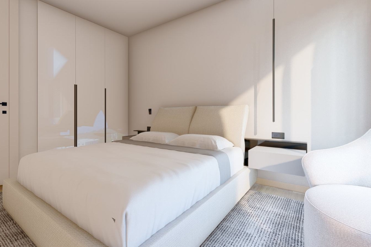 Appartamento con tre camere da letto in un nuovo edificio vicino al mare