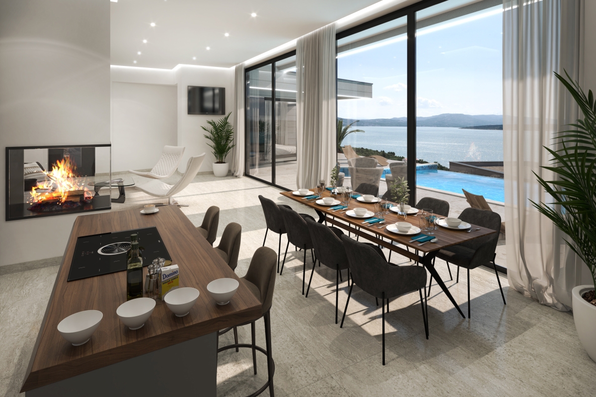 Straordinaria villa con una magnifica vista sul mare