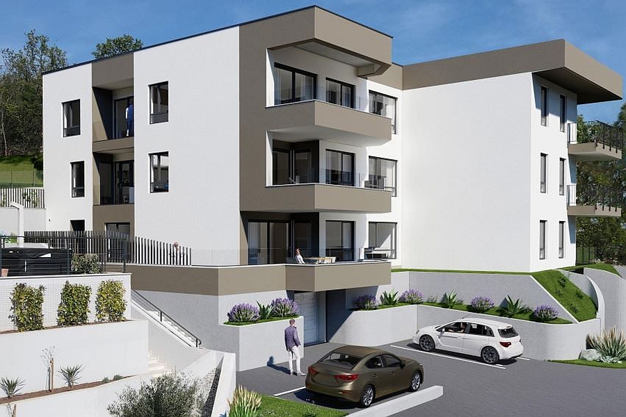 Moderno appartamento con vista mare aperta