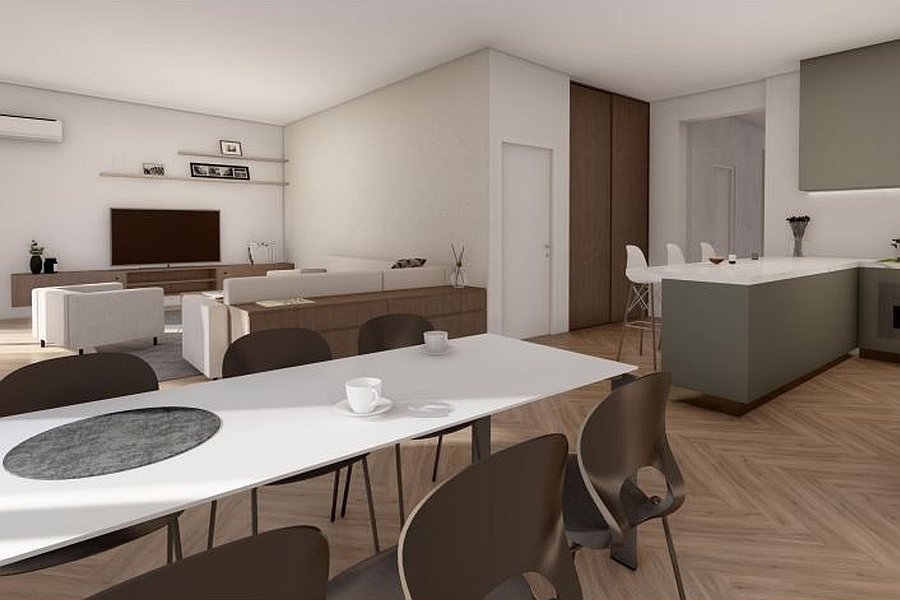 Moderno appartamento con vista mare aperta