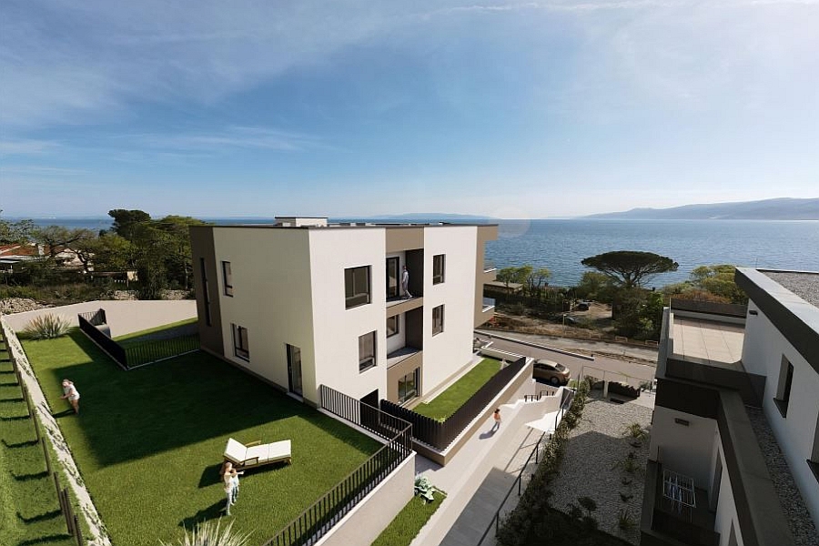 Moderno appartamento con vista mare aperta