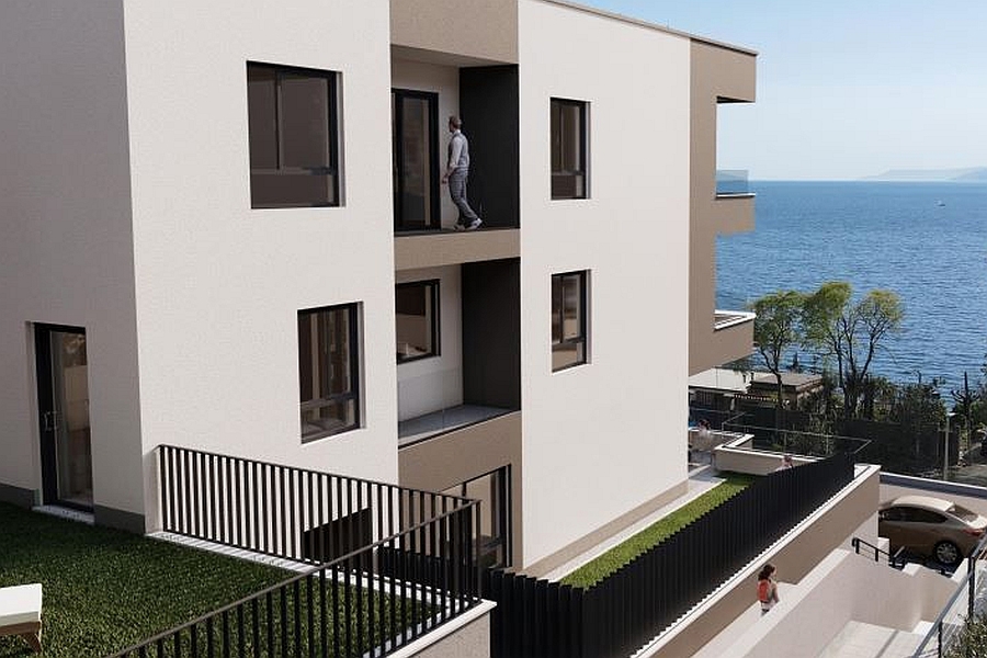 Moderno appartamento con vista mare aperta
