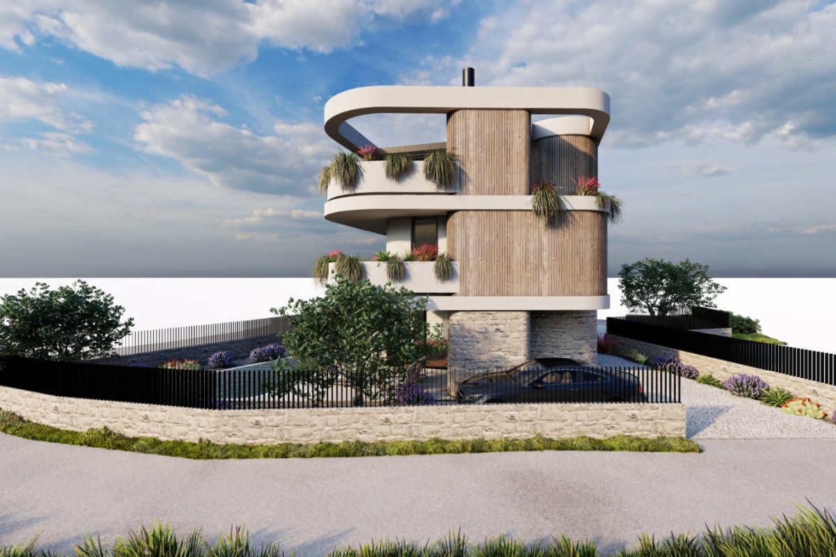 Casa moderna in prima fila sul mare