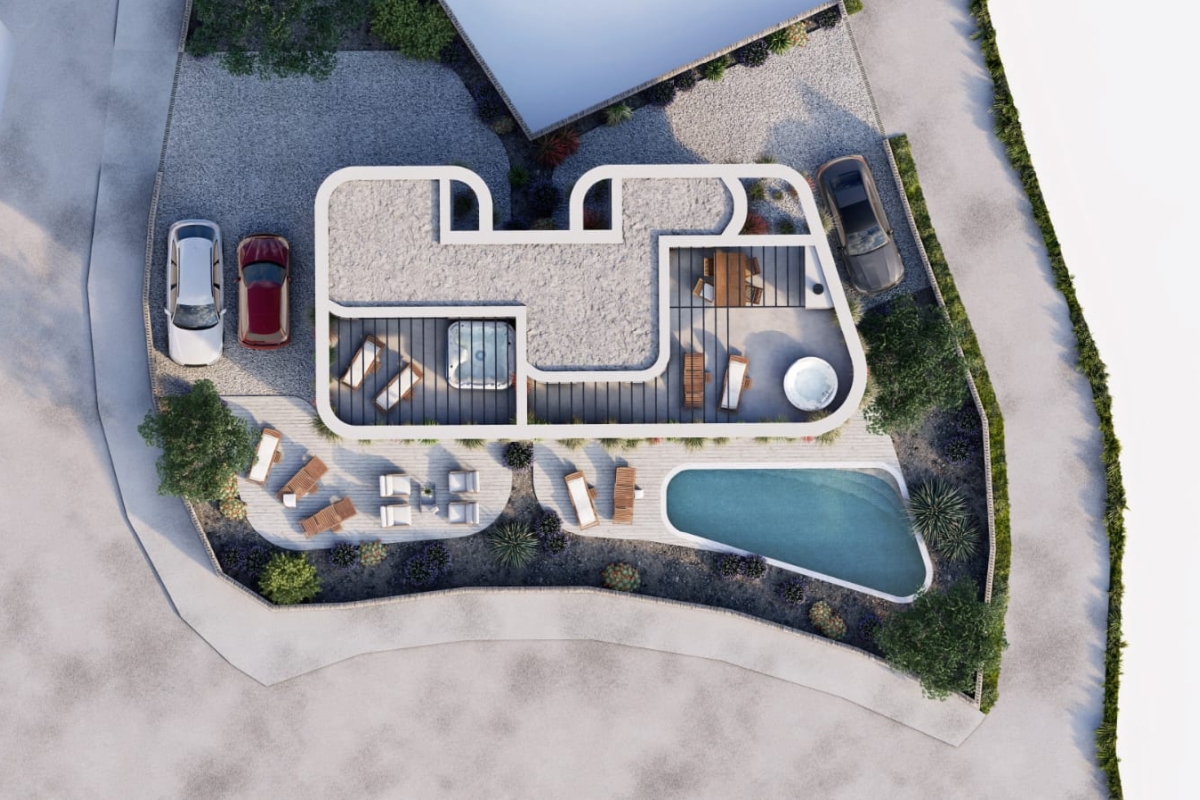 Casa moderna in prima fila sul mare