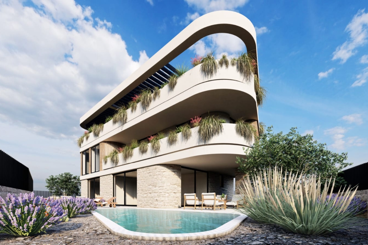 Casa moderna in prima fila sul mare