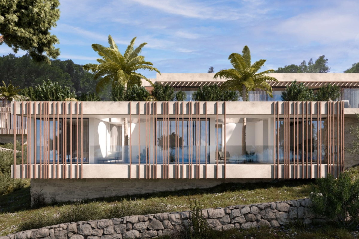 Terreno edificabile esclusivo in prima fila sul mare con progetto