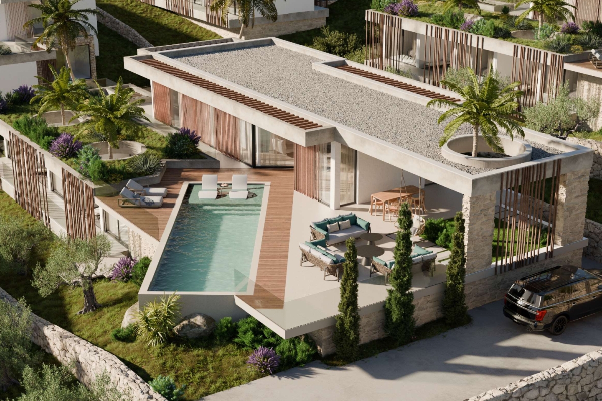 Terreno edificabile esclusivo in prima fila sul mare con progetto