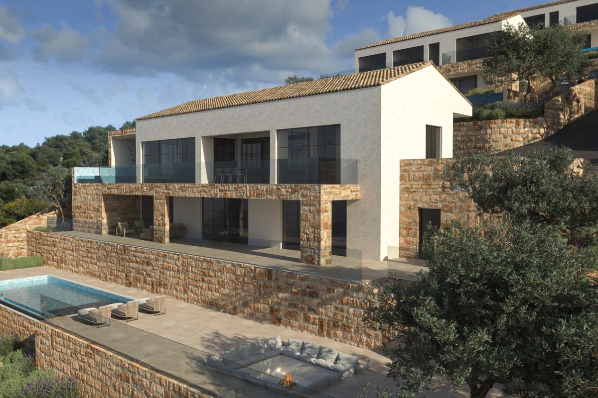 Villa di lusso con vista mare aperta