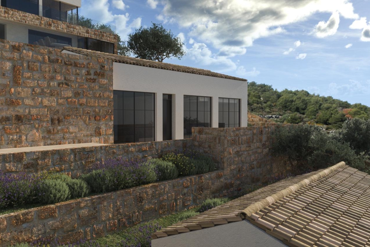 Villa di lusso con vista mare aperta