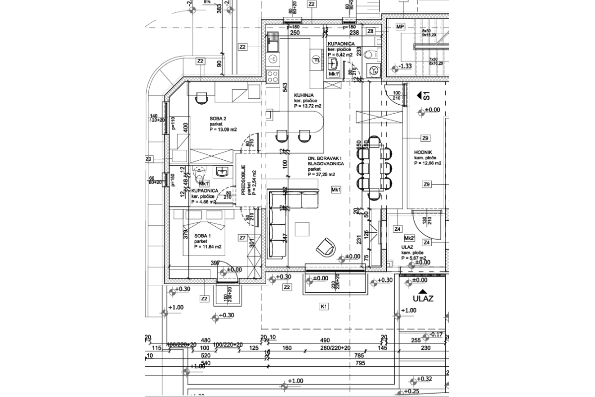 Moderno appartamento con due camere da letto e piscina privata