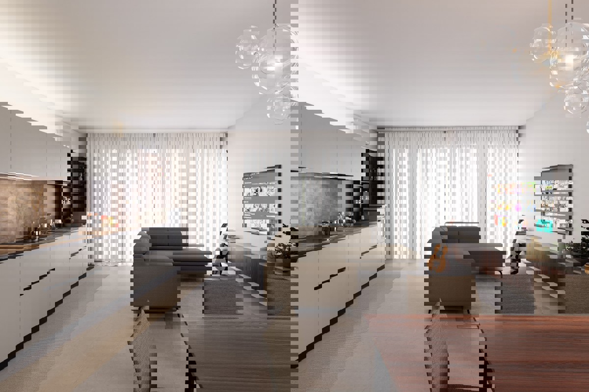 Lussuoso appartamento con ampio giardino e vista mare