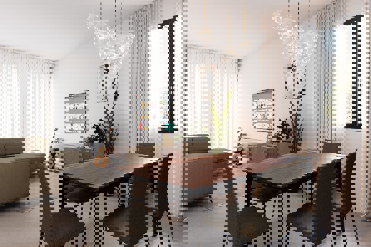 Lussuoso appartamento con ampio giardino e vista mare