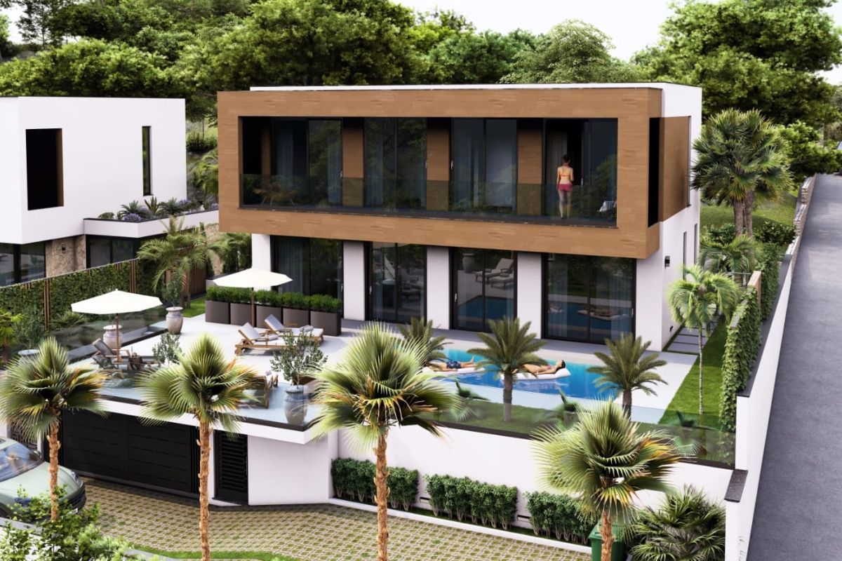 Terreno edificabile con vista mare e progetto