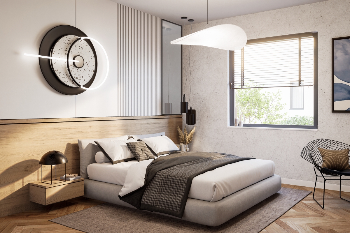 Ampio attico con due camere da letto in prima fila sul mare