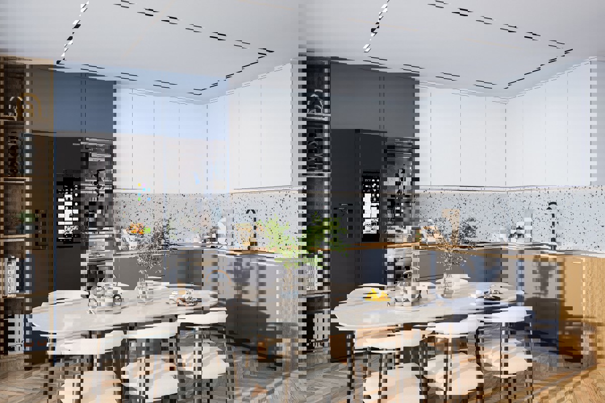 Attico in un complesso residenziale in prima fila sul mare